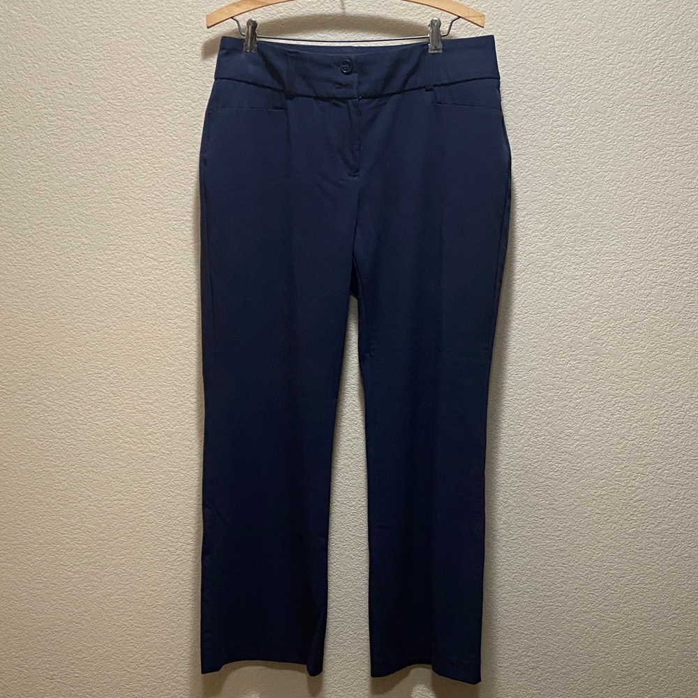 Alfani Dark Blue Straight Leg Women's Pants